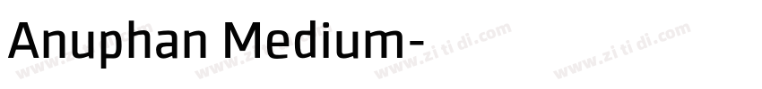Anuphan Medium字体转换